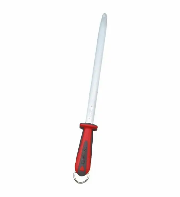 Premium Fischer-Bargoin Wetstaal 245 ovaal rood anti-slip