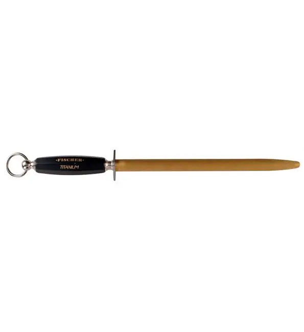 Weekendaanbieding Fischer-Bargoin Wetstaal titanium rond zwart 30cm