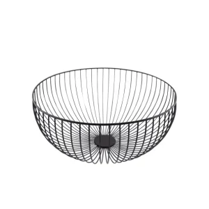 Voordeelprijs Point-Virgule Fruitmand wire zwart Ø30xH13cm