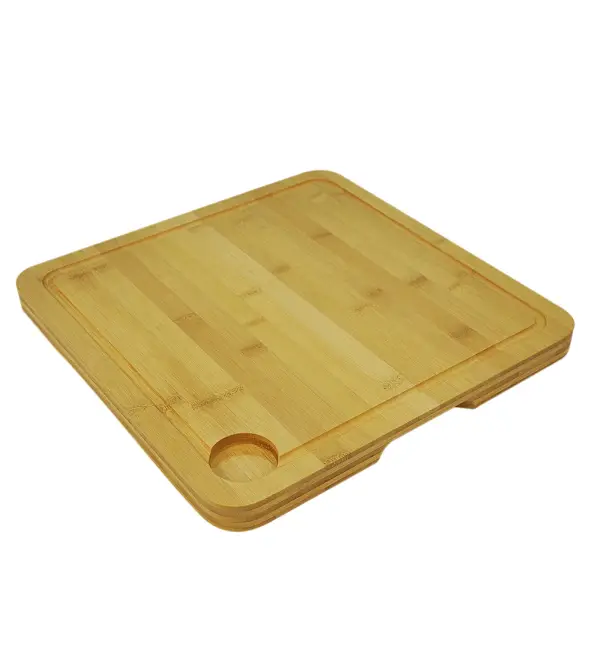 Point-Virgule Snijplank met sapgeul 35x35x2,5cm Gecertificeerd