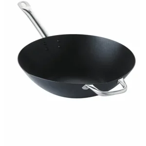 Speciale Aanbieding Point-Virgule Wokpan carbonstaal antikleef 36cm