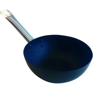 Laatste Versie Point-Virgule Wokpan carbonstaal antikleef 20cm