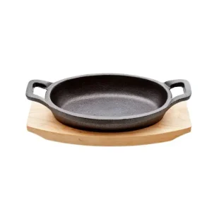 Beste Prijs C&T Gietijzer Gratinschaal ovaal op plankje 15,5-20x10cm