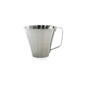 Linden Maatbeker met voet en gesloten handvat inox 2L Direct Beschikbaar