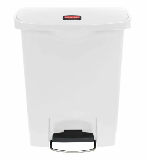 Superprijs Rubbermaid Vuilnisbak Slim Jim wit 30L