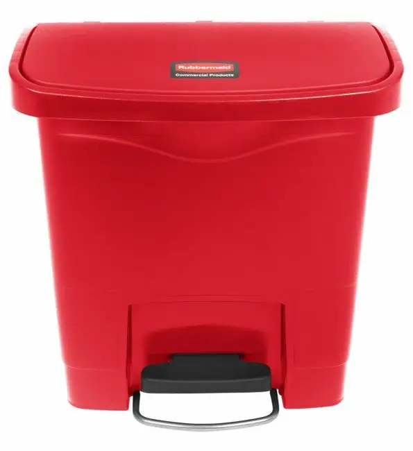 Rubbermaid Vuilnisbak Slim Jim rood 15L Hete Deal