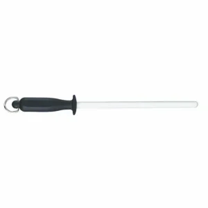 Snelle Levering Fischer-Bargoin Wetstaal keramisch rond zwart 25cm