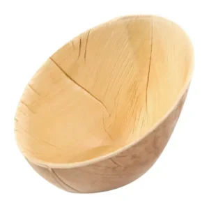 Sier Palm Kom ovaal schuin 140x100xH84/34mm | 20 stuks Koopje