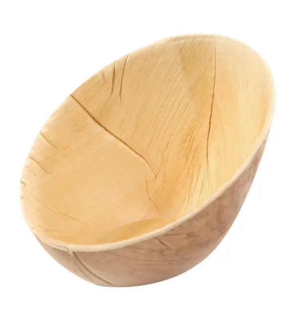 Sier Palm Kom ovaal schuin 140x100xH84/34mm | 20 stuks Koopje
