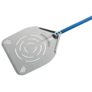 GI-Metal Pizzaschep rechth. geperf. Napoletana 33x33cm Laatste Kans