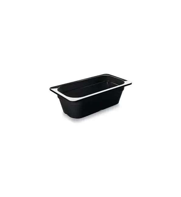 Hete Deal Melamine schaal GN 1/3 100mm zwart
