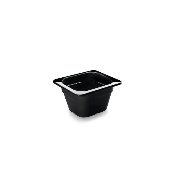Laatste Kans Melamine schaal GN 1/6 100mm zwart