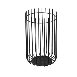 Direct Beschikbaar Point-Virgule Theelichthouder wire zwart Ø10,2x17,6cm
