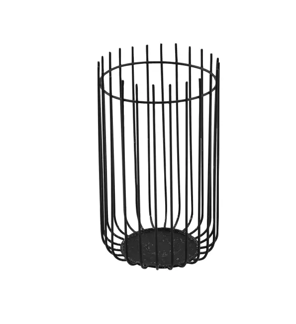 Direct Beschikbaar Point-Virgule Theelichthouder wire zwart Ø10,2x17,6cm