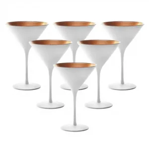 Actieprijs Stölzle Elements Cocktailglas wit/brons 240ml | 6 stuks
