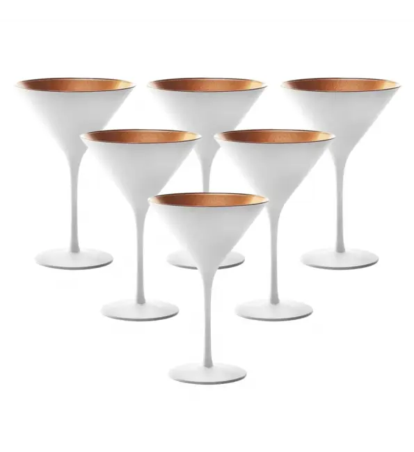 Actieprijs Stölzle Elements Cocktailglas wit/brons 240ml | 6 stuks