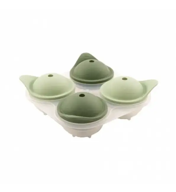 Favoriet Point-Virgule Ijsballenvorm silicone groen voor 4 bollen