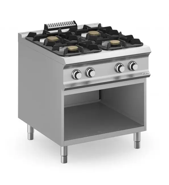 MBM Domina Pro Gasfornuis 4-bek met open onderstel Flitsaanbieding