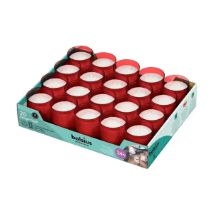 Alleen Vandaag Bolsius Relight navulling rood Ø52×64mm 20 stuks