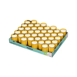 Bolsius Clear Cups amber Ø42×55mm | 40 stuks Fabrieksprijs