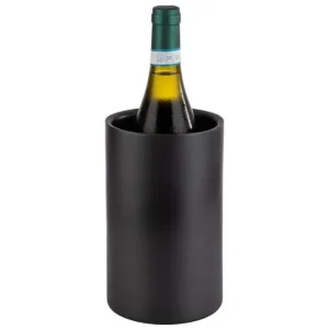 Beperkt Aanbod APS Flessenkoeler RVS zwart Ø12xH20cm