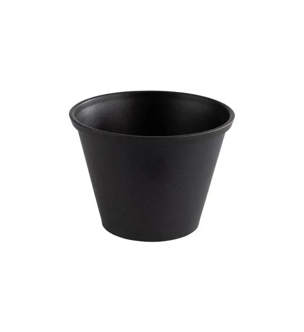 Beperkte Voorraad APS Dipschaal RVS zwart Ø6xH4,5cm | 6 stuks