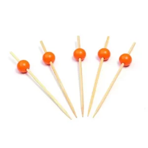 Bestseller Sier Prikker bamboe oranje bol Ø120mm | 200 stuks