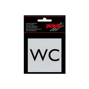Sticker alu 80x80 Toiletten Pictogram WC Express Levering