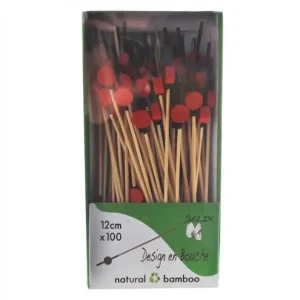 Belix Brochettes spiesjes rood-zwart 12cm | 100 stuks Gecertificeerd