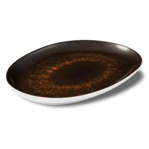 Le Coq Estia Rusty bord ovaal smal 41,5x27cm Nieuw