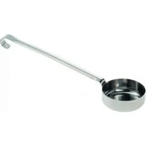 GI Metal Tomatensauslepel met platte bodem voor pizza 90g Gereduceerde Prijs