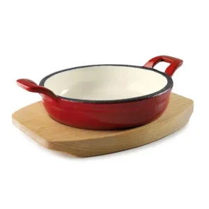 Lacor Braadpannetje met plankje rood 470ml Ø16cm Snelle Levering