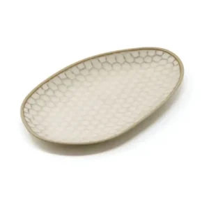 Tijdelijk Beschikbaar Le Coq Kypseli Bord ovaal beige 22,5x13cm