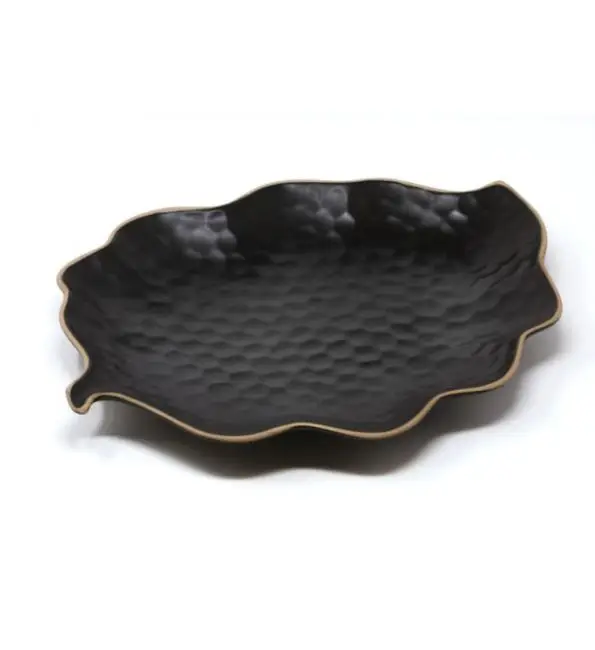 Le Coq Kypseli Bord bladvorm mat zwart 22x17cm Beperkt Aanbod