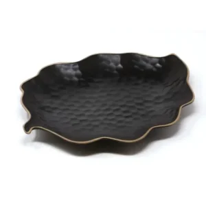 Gratis Retour Le Coq Kypseli Bord bladvorm mat zwart 28x21,5cm