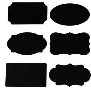 Stickers herbruikbaar zwart 8x4,5cm 72 stuks Nu Kopen