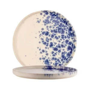 Le Coq Phobos Plat bord wit/blauw Ø15xH1,5cm Bestseller