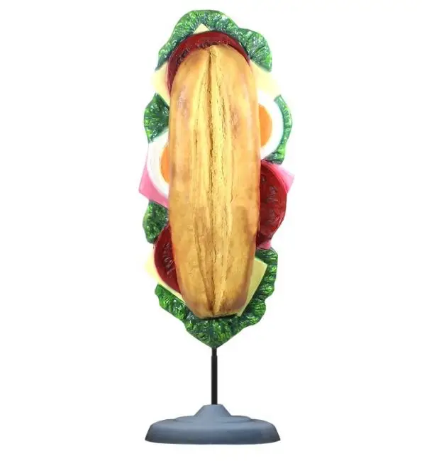 Voordeelprijs Sandwich/ broodje 3D op staander polyester