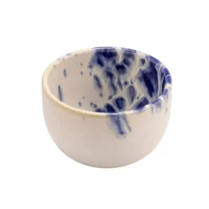 Gereduceerde Prijs Le Coq Phobos Kommetje wit/blauw Ø8,5xH4,5cm
