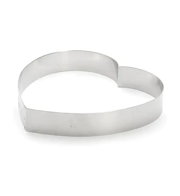 De Buyer Taartvorm Hart RVS Ø14xH4cm Hoge Kwaliteit