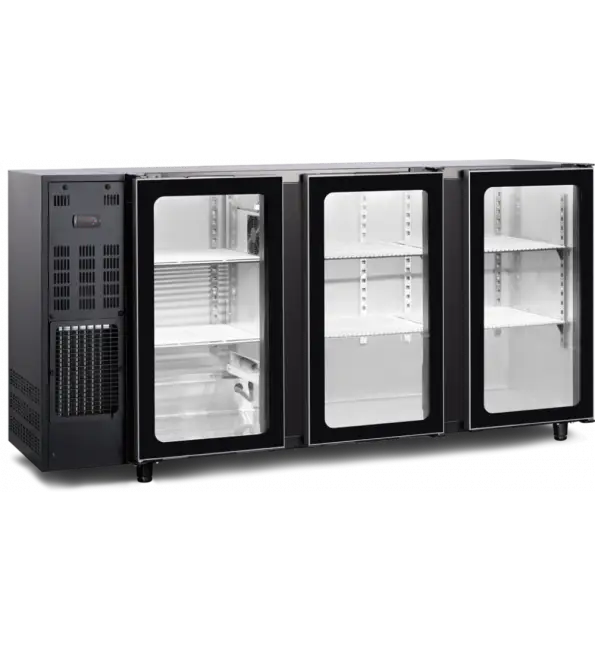 Tefcold Barkoeling FGB340/177V 3 glasdeuren | 1775x565x890mm Aanbieding