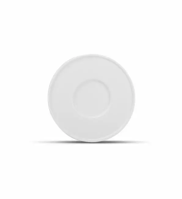 Hete Deal Chic Verso Mokka-ondertas stapelbaar wit Ø12,5cm