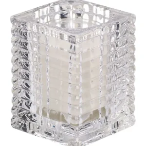 Bolsius Houder glas geribbeld transparant 58xH76mm Nu Kopen