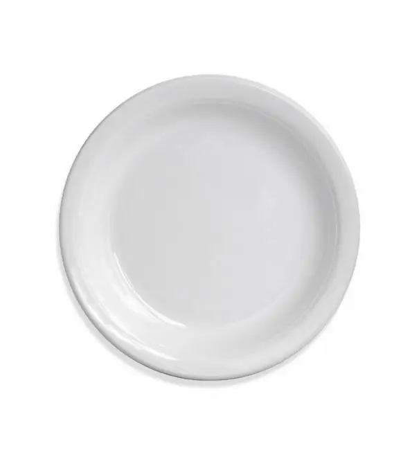 Uitverkoop Bord melamine wit 20cm