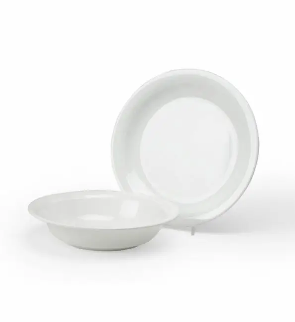 Diep bord melamine wit 21cm Exclusieve Aanbieding
