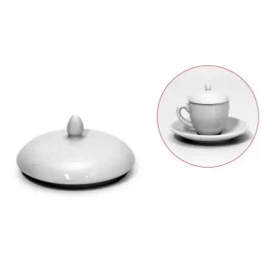 Deksel tas wit 6,5cm Koopje