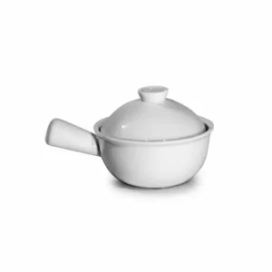 Potje met deksel wit Ø8,5x11,5xH7cm Veilige Betaling
