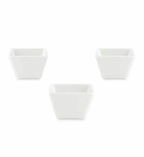 Potje vierkant melamine wit 9cm Shop Nu