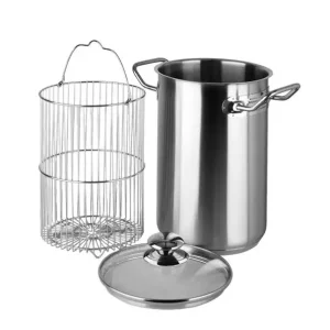 Inoxibar Aspergekoker met glazen deksel Ø16xH24cm Koop Online