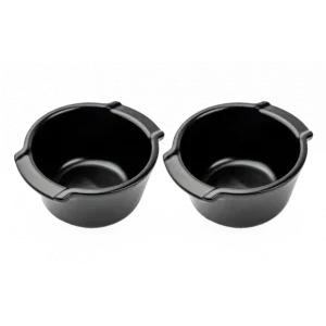Rechtstreeks Van De Fabrikant Peugeot Appolia Duo Ramequins zwart satin 11cm | 2 stuks